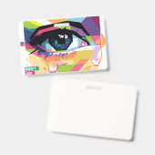 Pop-Kunst Ausweis (Vorder- & Rückseite)