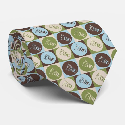 Pop-Kunst-Badminton Krawatte (Gerollt)