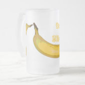 Pop-Kunst-Bananen-Milchshake-Glas-Tasse Mattglas Bierglas (Vorderseite Links)