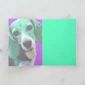 POP-KUNST Beagle Karte (Innenseite)