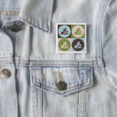Pop-Kunst-Besatzung Button (Beispiel)