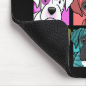 Pop-Kunst-Boxer Mousepad (Ecke)