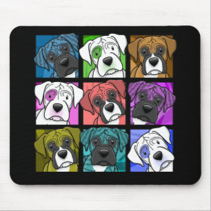 Pop-Kunst-Boxer Mousepad
