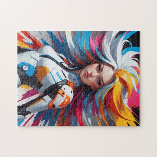 Pop Kunst bunt Puzzle (Horizontal)