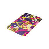 Pop Kunst, bunte geometrische Formen. Badematte (Schrägansicht)