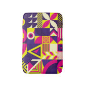 Pop Kunst, bunte geometrische Formen. Badematte (Vorderseite Vertikal)