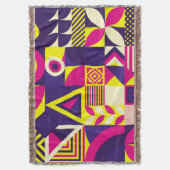 Pop Kunst, bunte geometrische Formen. Decke (Vorderseite Vertikal)