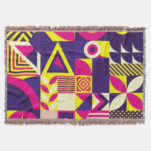 Pop Kunst, bunte geometrische Formen. Decke (Vorderseite)