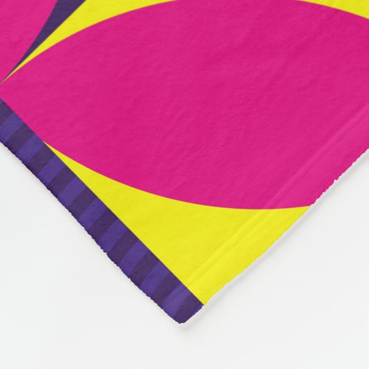 Pop Kunst, bunte geometrische Formen. Fleecedecke (Ecke)