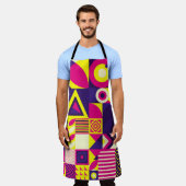 Pop Kunst, bunte geometrische Formen. Schürze (Getragen)