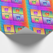 Pop-Kunst COCKTAIL-VERPACKUNGS-PAPIER Geschenkpapier (Ecke)