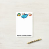 Pop-Kunst-Comic-Art-Bomben-Boom! Besonders Post-it Klebezettel (Auf Schreibtisch)