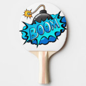 Pop-Kunst-Comic-Art-Bomben-Boom! Tischtennis Schläger (Vorderseite)