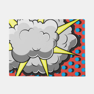 Pop-Kunst-Comic-Art-Explosion Fußmatte