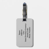 Pop-Kunst-Comic-Art-Explosion Gepäckanhänger (Rückseite vertikal)