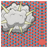Pop-Kunst-Comic-Art-Explosion Stoff (Nahaufnahme)