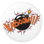 Pop-Kunst-Comic-Art KaBoom! Keramikknauf (Vorderseite)