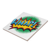 Pop-Kunst-Comic-Art Whap! Fliese (Seite)