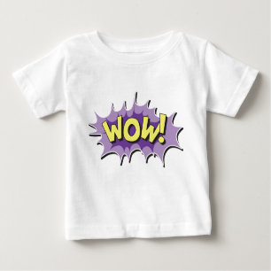 Pop-Kunst-Comic-Art wow Baby T-shirt