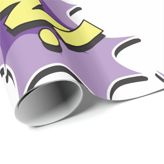 Pop-Kunst-Comic-Art wow Geschenkpapier (Rolleneckpunkt)