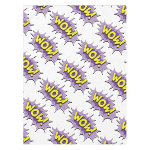 Pop-Kunst-Comic-Art wow Tischdecke