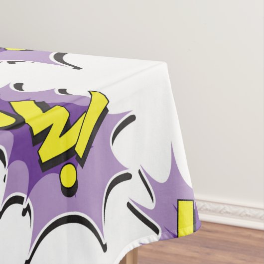 Pop-Kunst-Comic-Art wow Tischdecke (Beispiel)