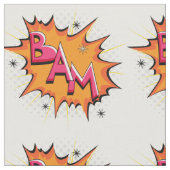 Pop-Kunst-Comic-Bam! Stoff (Nahaufnahme)