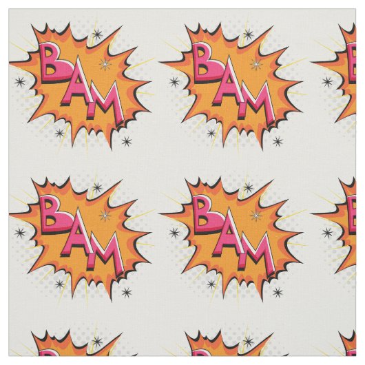 Pop-Kunst-Comic-Bam! Stoff (Muster)