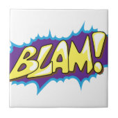 Pop-Kunst-Comic Blam! Fliese (Vorderseite)