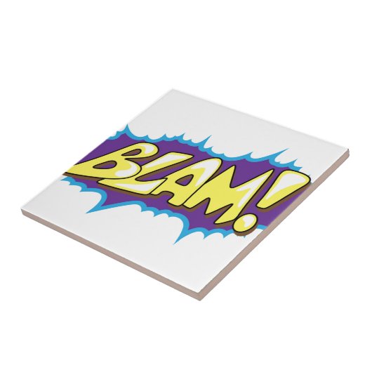 Pop-Kunst-Comic Blam! Fliese (Seite)