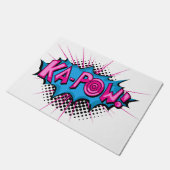 Pop-Kunst-Comic Ka-Kriegsgefangen! Fußmatte (Schrägansicht)