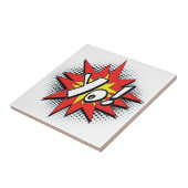 Pop-Kunst-Comic Yo! Fliese (Seite)