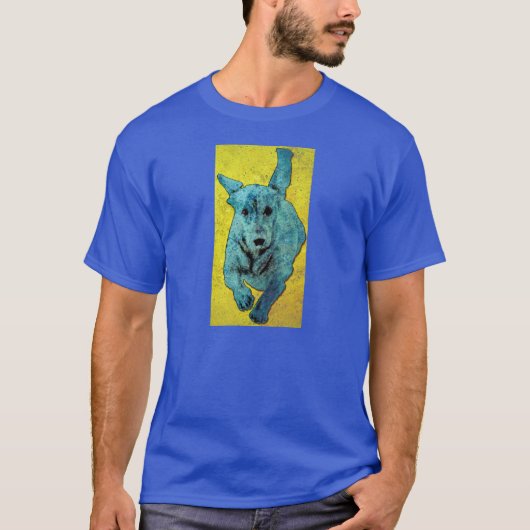Pop-Kunst-Dackellaufender Grunge T-Shirt (Vorderseite)
