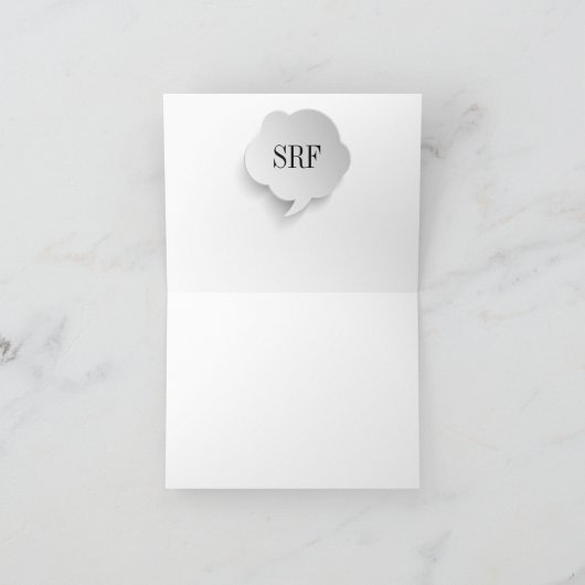 Pop-Kunst danken Ihnen oder löschen Anmerkung Dankeskarte (Innenseite)