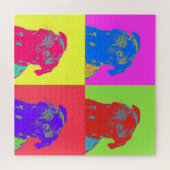 Pop Kunst, Dichtung und Musik Mops Puzzle (Horizontal)