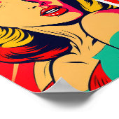 Pop Kunst, Dichtung und Musik Poster (Ecke)