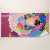 Pop Kunst, Dichtung und Musik Strandtuch (Vorderseite)