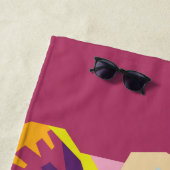 Pop Kunst, Dichtung und Musik Strandtuch (Beispiel)