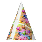 POP-KUNST-EISCREME-KEGEL PARTYHÜTCHEN (Links)