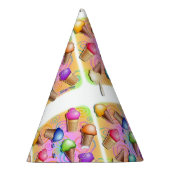 POP-KUNST-EISCREME-KEGEL PARTYHÜTCHEN (Rechts)