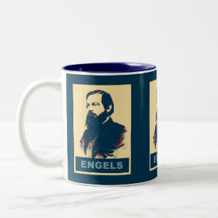 Pop-Kunst Engels Zweifarbige Tasse