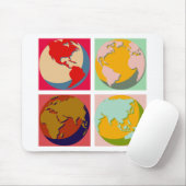 Pop-Kunst-Erde Mousepad (Mit Mouse)