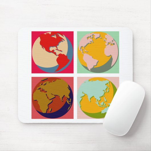 Pop-Kunst-Erde Mousepad (Mit Mouse)