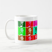 Pop-Kunst .esque Abraham Lincoln Kaffeetasse (Links)