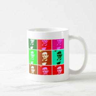 Pop-Kunst .esque Abraham Lincoln Kaffeetasse