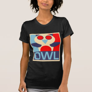 Pop-Kunst-Eulen-Shirt T-Shirt