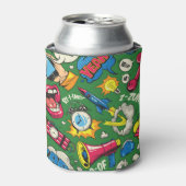 Pop Kunst: Farbiges Comic Nahtlos Dosenkühler (Kanne Vorderseite)