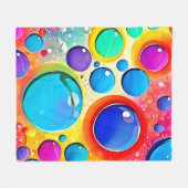 Pop-Kunst Fleecedecke (Vorderseite (Horizontal))