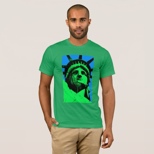 Pop-Kunst-Freiheitsstatue T-Shirt (Vorne ganz)