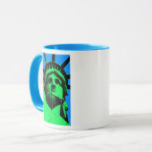 Pop-Kunst-Freiheitsstatue Tasse (Vorderseite Links)